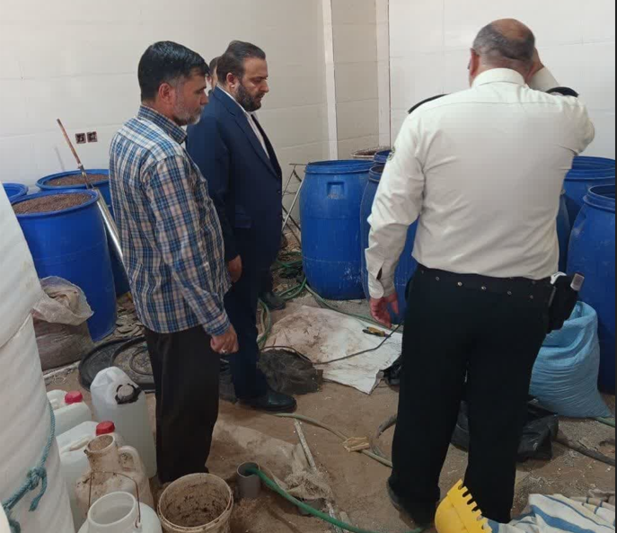 شناسایی کارگاه تولید مشروبات الکلی در اشکذر