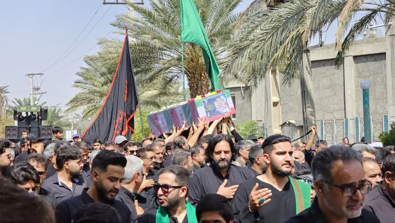 تشییع پیکر شهید دهستانی در بافق
